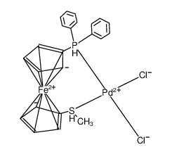 dichloro[1-(diphenylphosphino)-1'-(methylthio)ferrocene]palladium(II)_494830-29-4