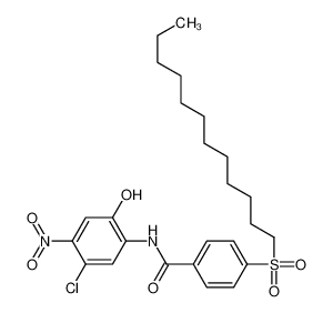 N-(5-chloro-2-hydroxy-4-nitrophenyl)-4-dodecylsulfonylbenzamide_494835-36-8
