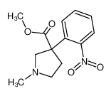 methyl 1-methyl-3-(2-nitrophenyl)pyrrolidine-3-carboxylate_494836-61-2