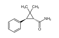 rel-(1R,3R)-2,2-dimethyl-3-phenylcyclopropane-1-carboxamide_494846-41-2