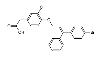 (E)-{4-[3-(4-Bromo-phenyl)-3-phenyl-allyloxy]-3-chloro-phenyl}-acetic acid_494865-44-0