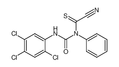 1-Cyanocarbothioyl-1-phenyl-3-(2,4,5-trichloro-phenyl)-urea_4953-56-4