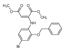 methyl 2-[(2-benzyloxy-4-bromophenyl)amino]-but-2-enedioate_495406-91-2