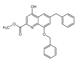methyl 8-benzyloxy-6-benzyl-4-hydroxy-quinoline-2-carboxylate_495407-41-5