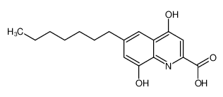 4,8-dihydroxy-6-heptyl-quinoline-2-carboxylic acid_495408-82-7