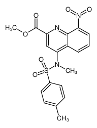 methyl 4-(N-methyl-toluene-4-sulfonylamino)-8-nitro-quinoline-2-carboxylate_495409-95-5