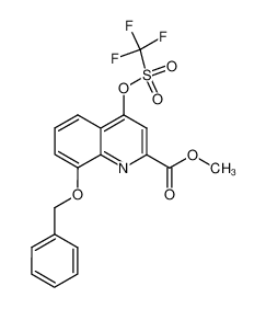 methyl 8-benzyloxy-4-trifluoromethanesulfonyloxy-quinoline-2-carboxylate_495409-98-8