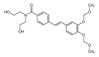 4-[2-(3,4-bis-methoxymethoxy-phenyl)-vinyl]-N,N-bis-(2-hydroxy-ethyl)-benzamide_495411-92-2