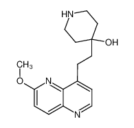4-{2-[6-(methyIoxy)-1,5-naphthyridin-4-yl]ethyl}-4-piperidinol_495415-67-3