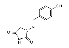 1-(4-hydroxy-benzylideneamino)-imidazolidine-2,4-dione_49548-84-7