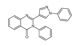 3-phenyl-2-(1-phenyl-1H-pyrazol-4-yl)-3H-quinazolin-4-one_49552-42-3