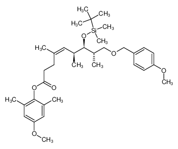 4-methoxy-2,6-dimethylphenyl (4Z,6S,7R,8S)-7-(t-butyldimethylsilyloxy)-9-(p-methoxybenzyloxy)-4,6,8-trimethylnon-4-enoate_496035-34-8