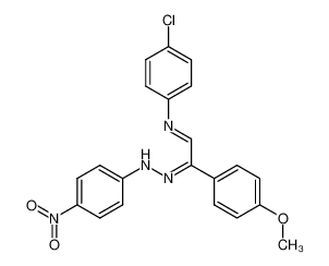N-(4-chlorophenyl)-2-(4-methoxyphenyl)-2-(2-(4-nitrophenyl)hydrazineylidene)ethan-1-imine_49605-43-8
