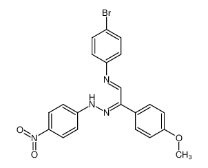 N-(4-bromophenyl)-2-(4-methoxyphenyl)-2-(2-(4-nitrophenyl)hydrazineylidene)ethan-1-imine_49605-85-8