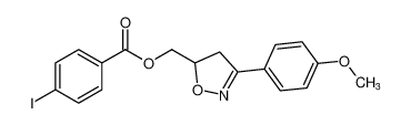 (3-(4-methoxyphenyl)-4,5-dihydroisoxazol-5-yl)methyl 4-iodobenzoate_496051-08-2