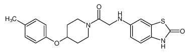 6-((2-oxo-2-(4-(p-tolyloxy)piperidin-1-yl)ethyl)amino)benzo[d]thiazol-2(3H)-one_496057-62-6