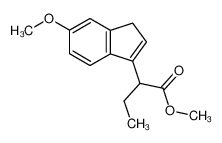 2-(6-methoxy-1H-inden-3-yl)butanoic acid methyl ester_496060-58-3