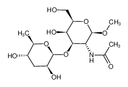 methyl 2-acetamido-3-O-(3,6-dideoxy-β-D-arabino-hexopyranosyl)-2-deoxy-β-D-galactopyranoside_496065-18-0
