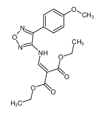 {[4-(4-methoxy-phenyl)-furazan-3-ylamino]-methylene}-malonic acid diethyl ester_49615-79-4