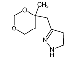 3-(4-Methyl-[1,3]dioxan-4-ylmethyl)-4,5-dihydro-1H-pyrazole_49636-32-0