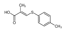 2-methyl-3t(?)-p-tolylsulfanyl-acrylic acid_49667-46-1