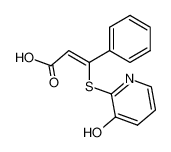 3-(3-hydroxy-pyridin-2-ylsulfanyl)-3-phenyl-acrylic acid_49676-20-2