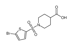 4-Piperidinecarboxylic acid, 1-[(5-bromo-2-thienyl)sulfonyl]-_496778-02-0