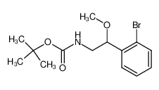 2-(2-bromophenyl)-2-methoxyethyl carbamic acid tert-butyl ester_496790-63-7