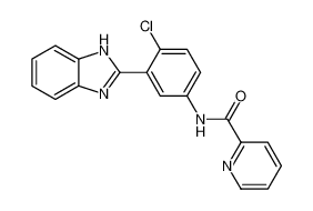 2-Pyridinecarboxamide, N-[3-(1H-benzimidazol-2-yl)-4-chlorophenyl]-_496794-10-6