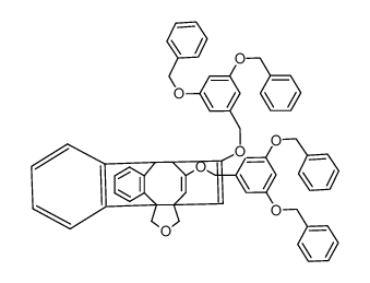 7,22-bis[3,5-bis(benzyloxy)benzyloxy]-3-oxahexacyclo[7.6.6.25,8.01,5.010,15.016,21]tricosa-6,10,12,14,16,18,20,22-octaene_496839-80-6