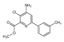 Methyl 4-amino-3-chloro-6-(3-methylphenyl)pyridine-2-carboxylate_496850-19-2