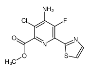 Methyl 4-amino-3-chloro-5-fluoro-6-(2-thiazolyl)pyridine-2-carboxylate_496851-23-1