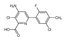 4-Amino-3-chloro-6-(5-chloro-2-fluoro-4-methylphenyl)pyridine-2-carboxylic acid_496852-10-9