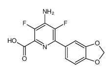 4-Amino-3,5-difluoro-6-(3,4-methylenedioxyphenyl)pyridine-2-carboxylic acid_496852-25-6