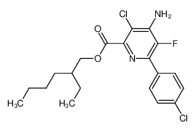 2-Ethylhexyl 4-amino-3-chloro-5-fluoro-6-(4-chlorophenyl)pyridine-2-carboxylate_496852-61-0