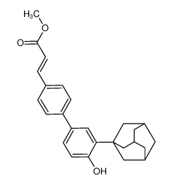 methyl E-3-(3'-adamantan-1-yl-4'-hydroxybiphenyl-4-yl)acrylate_496858-32-3
