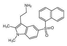 2-[1,2-dimethyl-5-(1-naphthylsulfonyl)-1H-indol-3-yl]ethanamine_496865-22-6