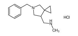 1-(5-benzyl-5-azaspiro[2.4]heptan-7-yl)-N-methylmethanamine hydrochloride_496908-95-3