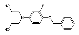 1-benzyloxy-2-fluoro-4-[bis(2-hydroxyethyl)amino]benzene_496916-58-6