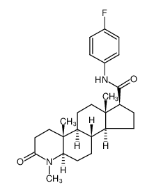 N-(4-fluorophenyl)-3-oxo-4-methyl-4-aza-5α-androstane-17β-carboxamide_496948-52-8