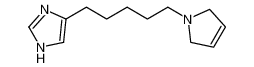 4-(5-(2,5-dihydro-1H-pyrrol-1-yl)pentyl)-1H-imidazole_496961-43-4