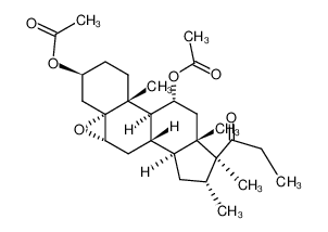 3β,11α-dihydroxy-5α,6α-epoxy-16α,17α,21-trimethyl-5α-pregnan-20-one diacetate_49697-48-5