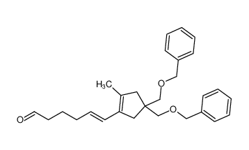 (E)-6-(4,4-bis((benzyloxy)methyl)-2-methylcyclopent-1-en-1-yl)hex-5-enal_496973-01-4