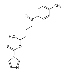 O-[1-methyl-4-(p-toluenesulfinyl)butyl] 1H-imidazole-1-carbothioate_497069-56-4