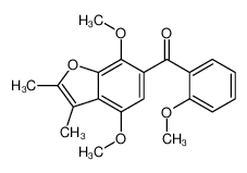 (4,7-dimethoxy-2,3-dimethyl-1-benzofuran-6-yl)-(2-methoxyphenyl)methanone_49710-87-4