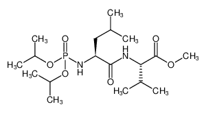L-Valine, N-[bis(1-methylethoxy)phosphinyl]-L-leucyl-, methyl ester_497107-65-0