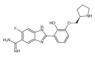 (R)-6-fluoro-2-(2-hydroxy-3-(pyrrolidin-2-ylmethoxy)phenyl)-1H-benzo[d]imidazole-5-carboximidamide_497147-81-6