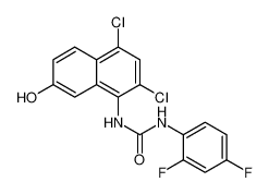 Urea, N-(2,4-dichloro-7-hydroxy-1-naphthalenyl)-N'-(2,4-difluorophenyl)-_497148-95-5