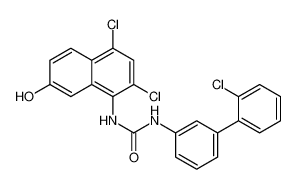 Urea,N-(2'-chloro[1,1'-biphenyl]-3-yl)-N'-(2,4-dichloro-7-hydroxy-1-naphthalenyl)-_497150-36-4