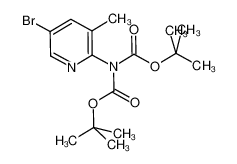 tert-butyl N-(5-bromo-3-methylpyridin-2-yl)-N-[(2-methylpropan-2-yl)oxycarbonyl]carbamate_497159-91-8